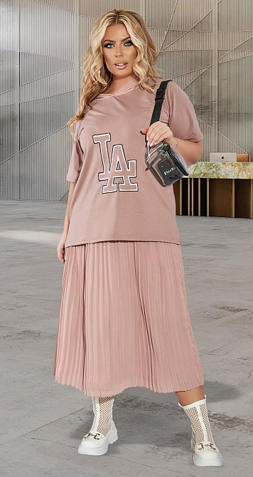 Костюм зі спідницею в складку великого розміру (56) Київ - фото 2