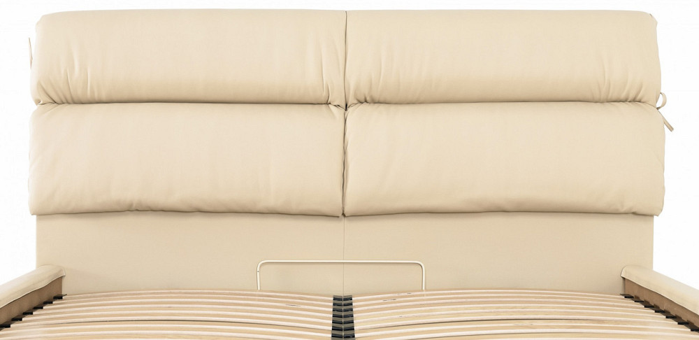 Ліжко Двоспальне Edinburgh VIP 180 х 190 см Fly 2207 З додатковою металевою цільнозварною рамою Бежевий Дніпро - фото 17