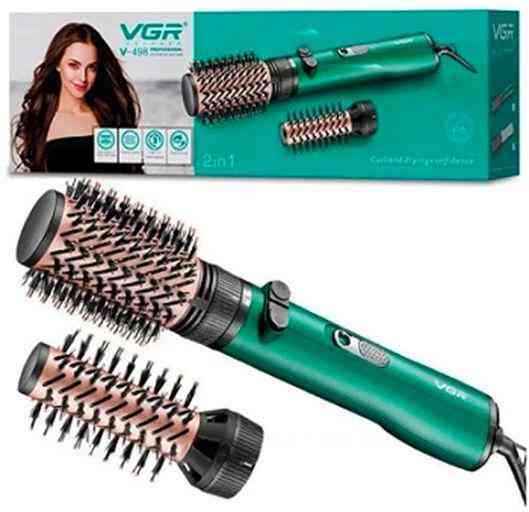 Фен-щетка для волос VGR V-498 2 уровня обдува 2 уровня температур 1200W (2 насадки) Киев