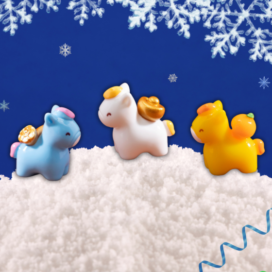 Миниатюрная фигурка Лошадка Немедленного процветания 2.7 х 2.7 см Белый Одесса