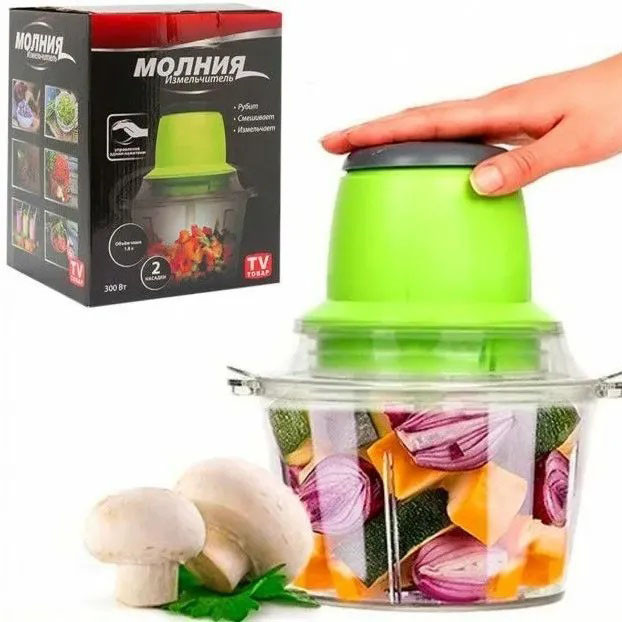 Чоппер для кухни Молния, Блендер для приготовления соусов и десертов, Блендер с 4-ма лезвиями VN-12 Львов - изображение 5