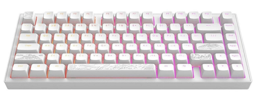 Клавіатура Dark Project ALU81 Terra Nostra White (DPKB_NOSTRA_81_ANSI_WHITE_UA) ( Білий ) Харьков - изображение 3