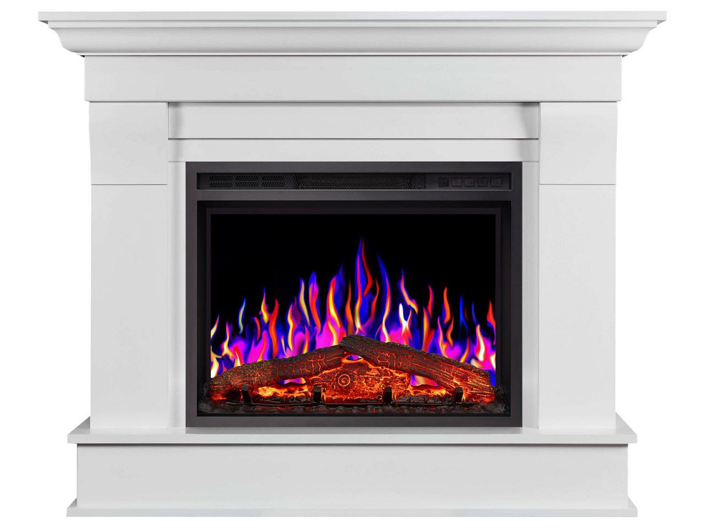 Каминокомплект ArtiFlame Albion AF24 белый с обогревом и звуком горения огня Киев - изображение 1