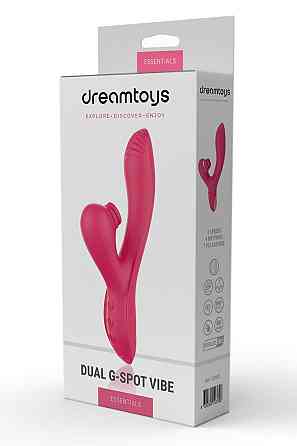 Вібратор кролик подвійний стимуляції Dream Toys Dual G-Spot Vibe Essentials, рожевий Sex Aura Київ