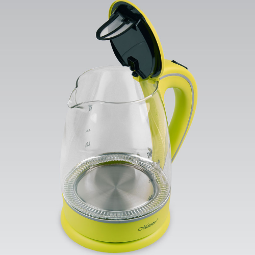 Електрочайник 1,7л 1850-2200W скло (диск) зелений MR-064-GREEN Maestro Житомир