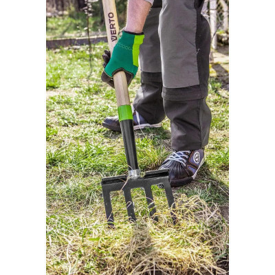 Вилы Verto для копания, рукоятка деревянная D-образная, 127см. (15G041) Винница - изображение 4