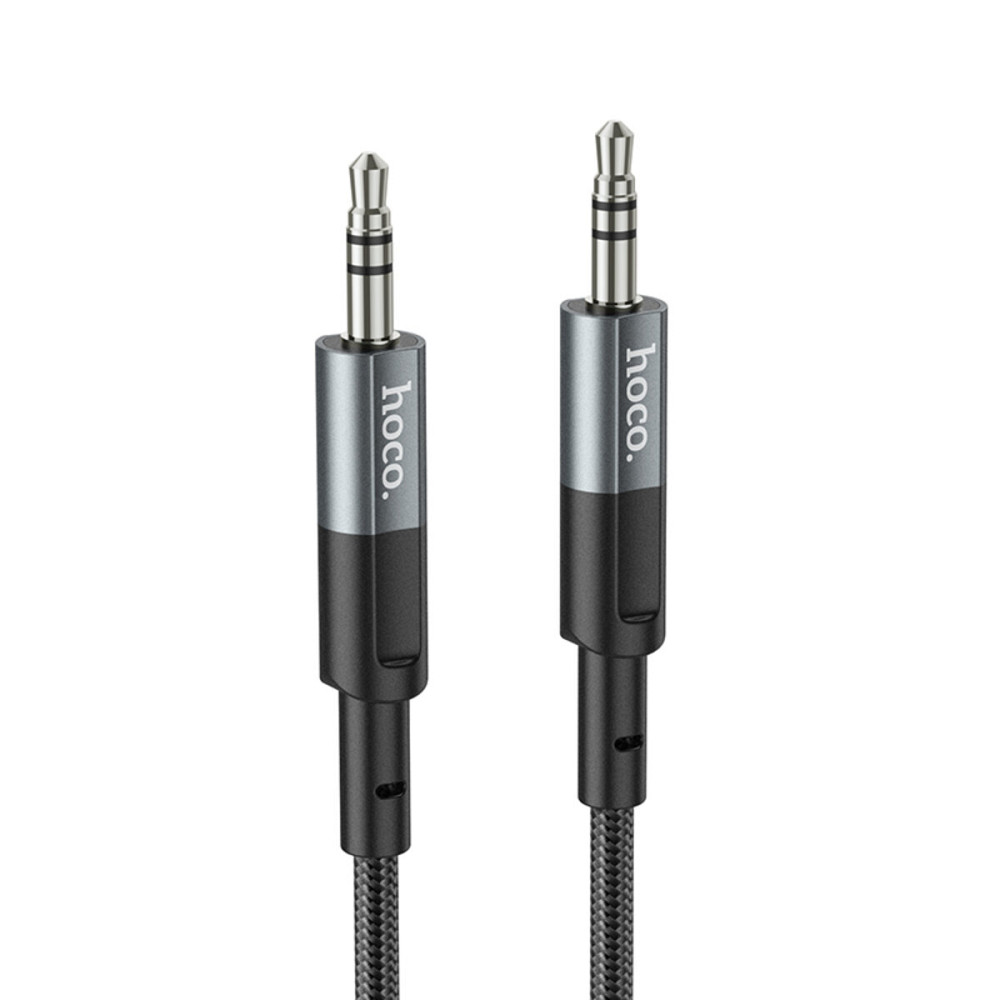 Аудiокабель HOCO UPA23 AUX audio cable Metal Gray Киев - изображение 1