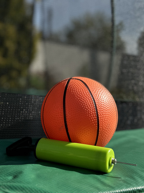 Батут WCG 305 см із внутрішньою захисною сіткою та LED підсвіткою 10FT (W-1003) Київ - фото 4