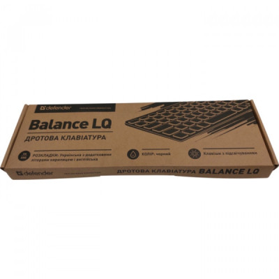 Клавиатура Defender Balance LQ LED USB UA Black (450790) Винница - изображение 4
