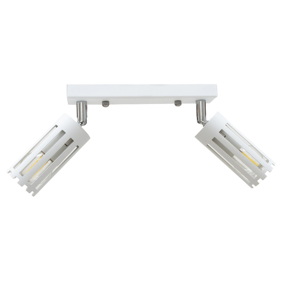 Светильник потолочный MSK Electric Teramo спот поворотный на два плафона белый NL 18050-2 WH Одесса - изображение 2