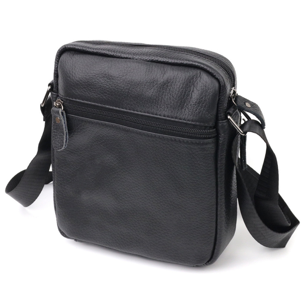 Сумка чоловіча Vintage 20678 шкіряна Чорний Київ - фото 2