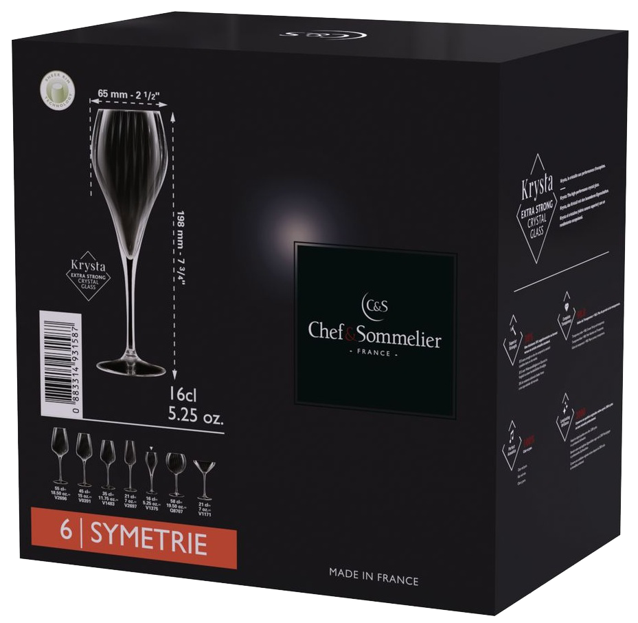 Набір келихів C&S Symetrie 6х160 мл (6939887) Київ - фото 10