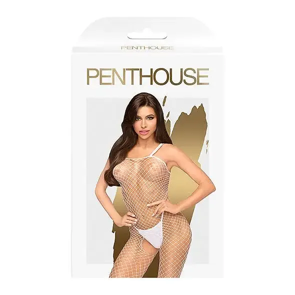 Бодістокінг у велику сітку Penthouse - Body Search White XL Львов - изображение 3
