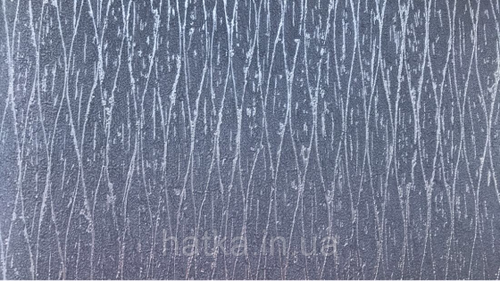 Шпалери вінілові на флізеліні Marburg Loft 0.53x10 темно-сірі хвилясті срібні смуги Київ