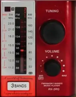 Портативный радиоприемник Golon RX-F12 аналоговый, аккумуляторный, с антенной и ручкой для переноски 0817 Одесса - изображение 3