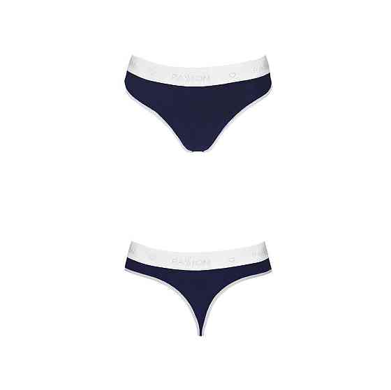 Спортивні трусики-стрінги Passion PS007 PANTIES L, navy blue Sex Aura Київ