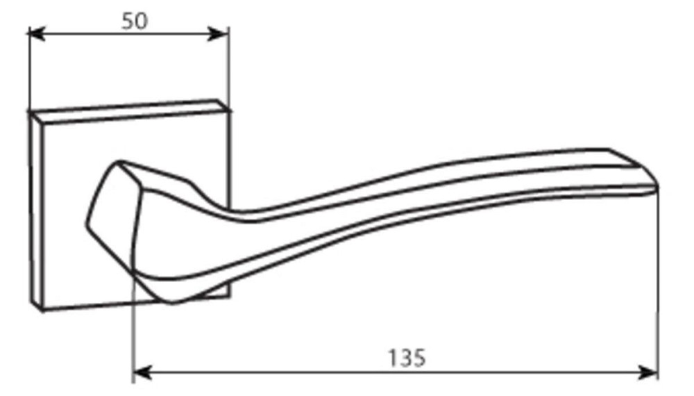 RDA Ручка Tetrix мат хром R ф/з Київ - фото 2