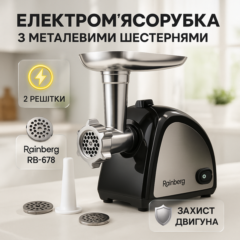 М'ясорубка з теркою для дерунів, Електрична універсальна м'ясорубка 'соковижималка для кухні IT-94 Львів - фото 9