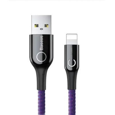 Дата кабель USB 2.0 AM to Lightning 1.0m 2.4A purple Baseus (CALCD-05) Вінниця - фото 1
