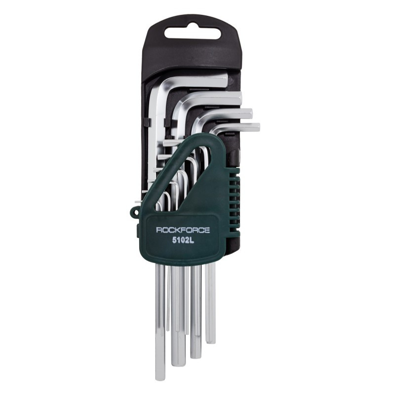Набір ключів Г-подібних довгих 6-граних, 10пр. (1.27, 1.5, 2, 2.5, 3-6, 8, 10мм) ROCKFORCE RF-5102L Одесса - изображение 1
