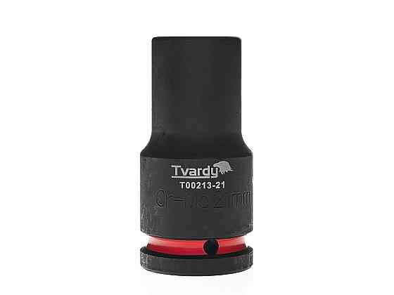 Головка ударна "Tvardy" з хром-молібденової сталі (Cr-Mo)  3/4"  6-гранна довга 21 мм Київ