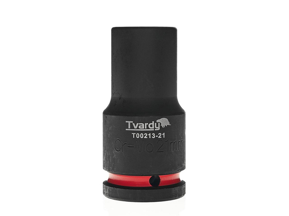 Головка ударна "Tvardy" з хром-молібденової сталі (Cr-Mo)  3/4"  6-гранна довга 21 мм Киев - изображение 1