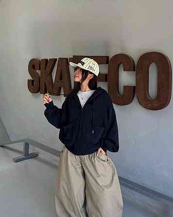 Жіноче тепле оверсайз худі на блискавці тринитка на флісі Одеса