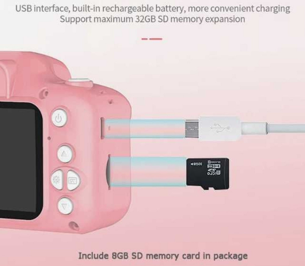 Цифровой детский фотоаппарат-игрушка и видеокамера X200 Smart Kids. Киев - изображение 1