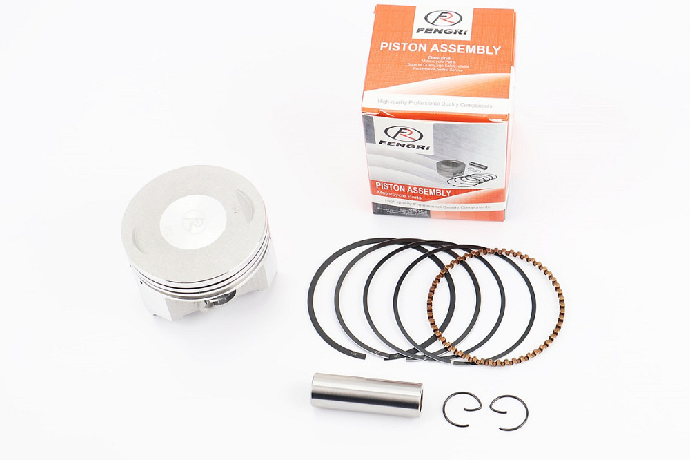 Поршень к-кт CB/CG250cc 65,5мм STD (висота 42,5мм; палець 15мм) Бершадь - изображение 1