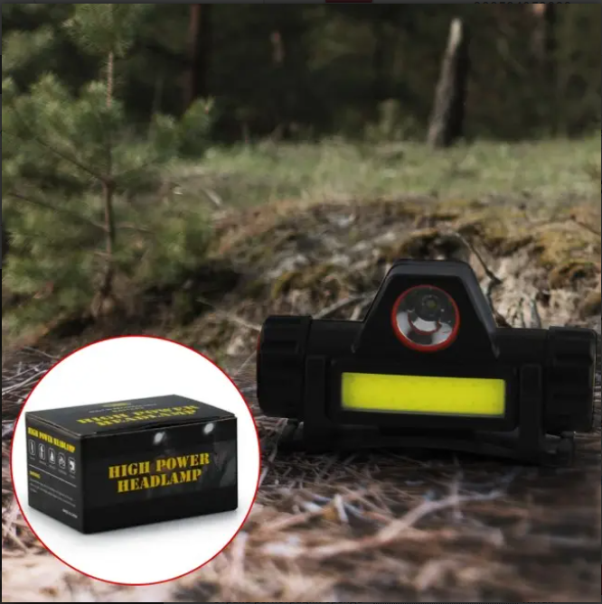 Налобний ліхтар Police BL-872 XPE+COB з магнітом і USB-зарядкою Одеса - фото 3