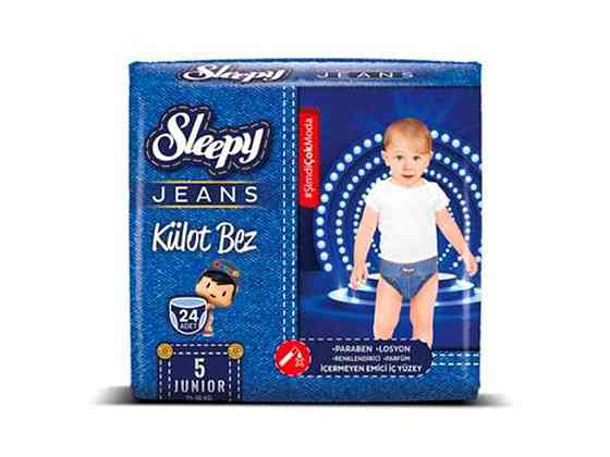 Подгузники-трусики Junior (джинс) No5 (11-18кг) 24шт ТМ SLEEPY Киев
