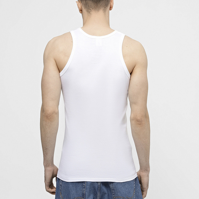 Майка чоловіча біла з бавовни Lans 11/002 Київ - фото 4