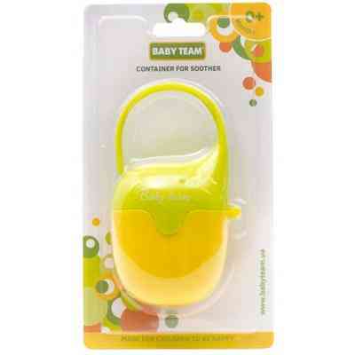 Контейнер для пустышек Baby Team Салатовый с желтым (3301_желто-салатовый) Винница