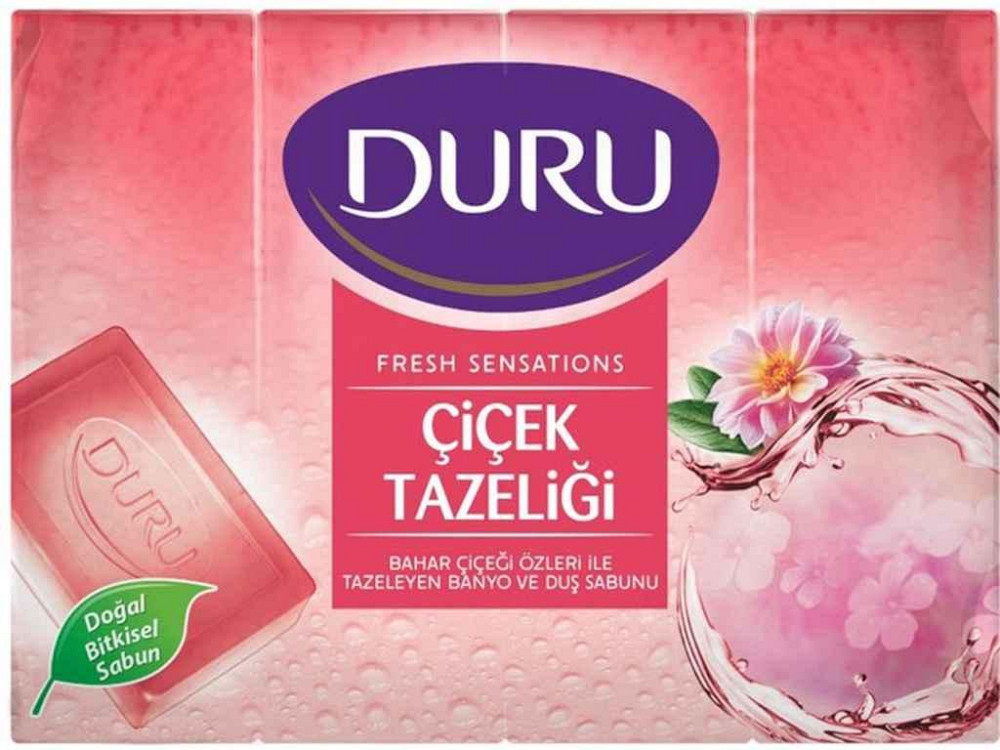 Мило Fresh Sensations екопак Квіткова хмара 4х150г ТМ Duru Київ - фото 1