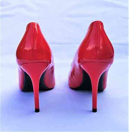 Жіночі Червоні Туфлі на Каблуку Шпильке Лакові Класичні Лодочки (розміри: 36) — 3-7 Дніпро