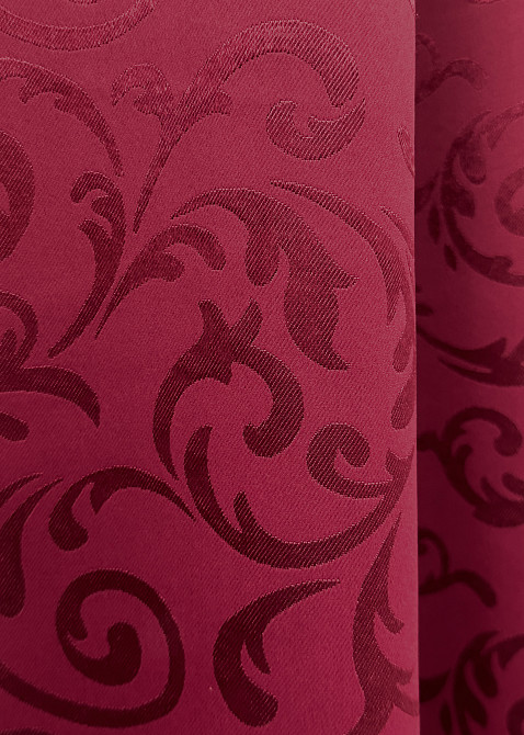 Комплект коротких штор VR-Textil Блекаут № 1099ш Бордовий 130х170 см 2шт (35-0391) Київ - фото 7