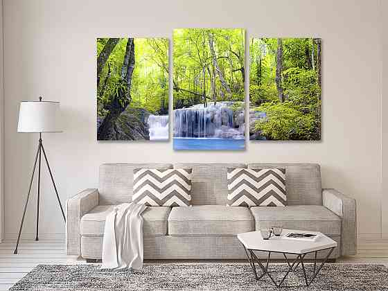 Модульная картина в гостиную / спальню  Водоспад Art-670_3 Киев