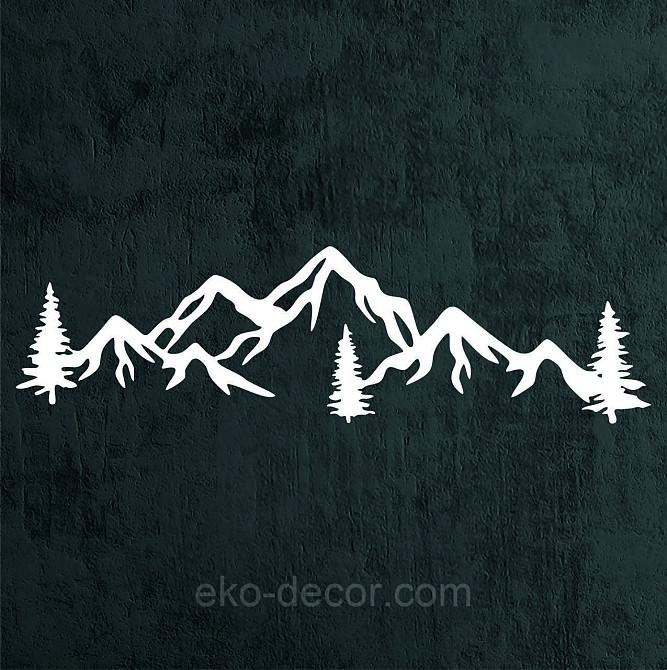 Декоративное настенное Панно «Гори», Декор на стену 70*19 см, Белый Киев - изображение 7