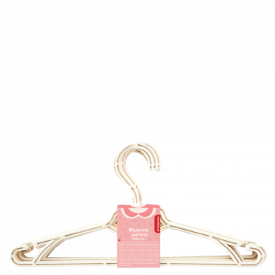 Набір вішалок для одягу дитячі 5шт біла троянда Алеана Житомир - фото 1