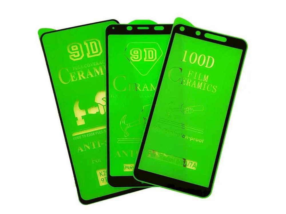 Стекло защитное 9DH Tecno Spark 8C/Spark 10/Spark GO 2023/Camon 12(CC7)/Spark 8 Ceramics черное ТМ GERLAX Киев - изображение 1