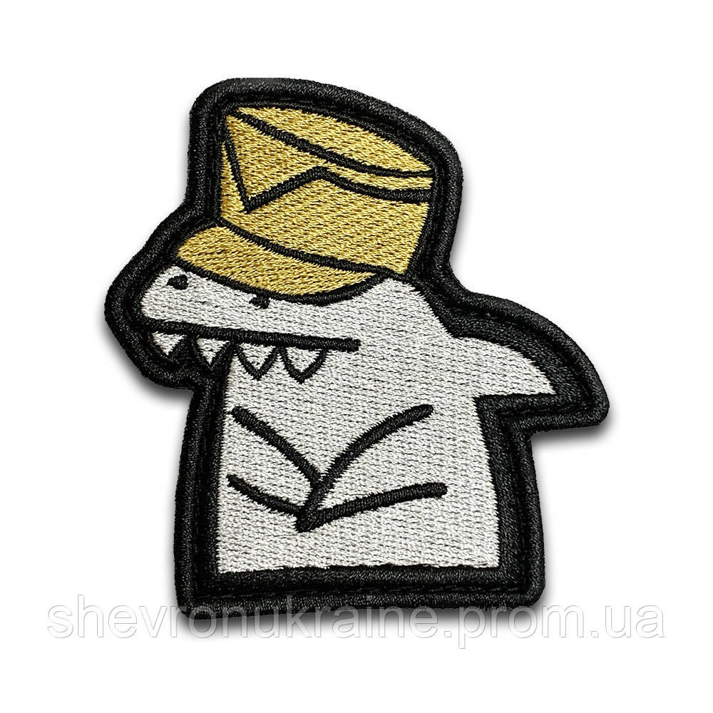 Шеврон Флорк акула (Форма контурна. На липучці) Розмір 8x7.5см Київ - фото 8