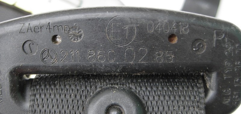 Mercedes-Benz  A2118600285 Ремінь безпеки передній правий чорний E-Class W211 Одеса - фото 2