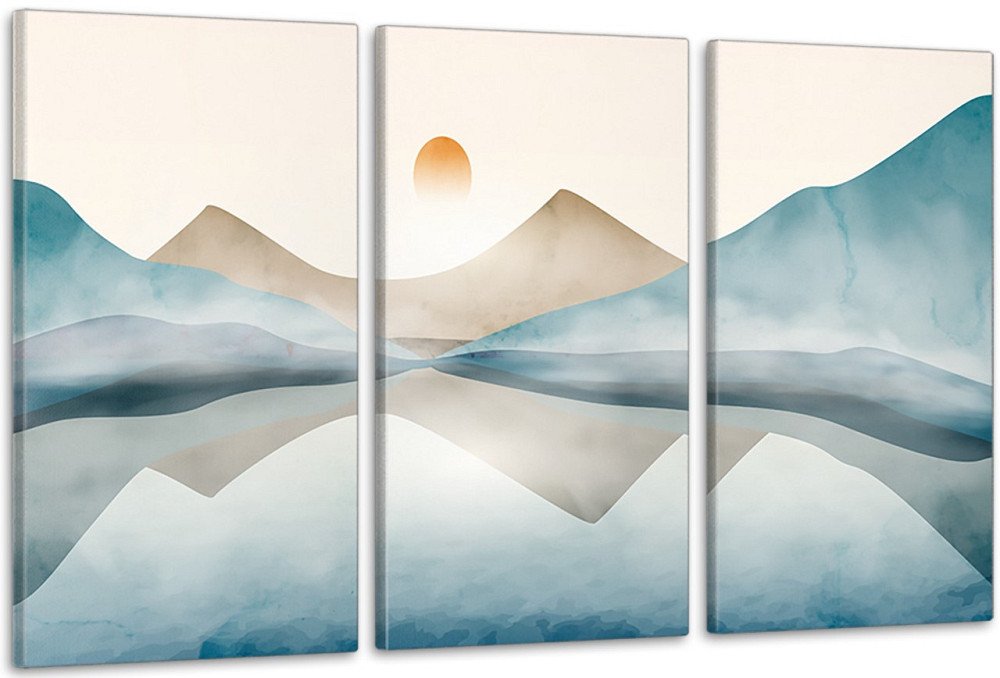 Модульна картина у вітальню/ спальню Природа в горах     ART-183_3A 70х130 см Київ - фото 1