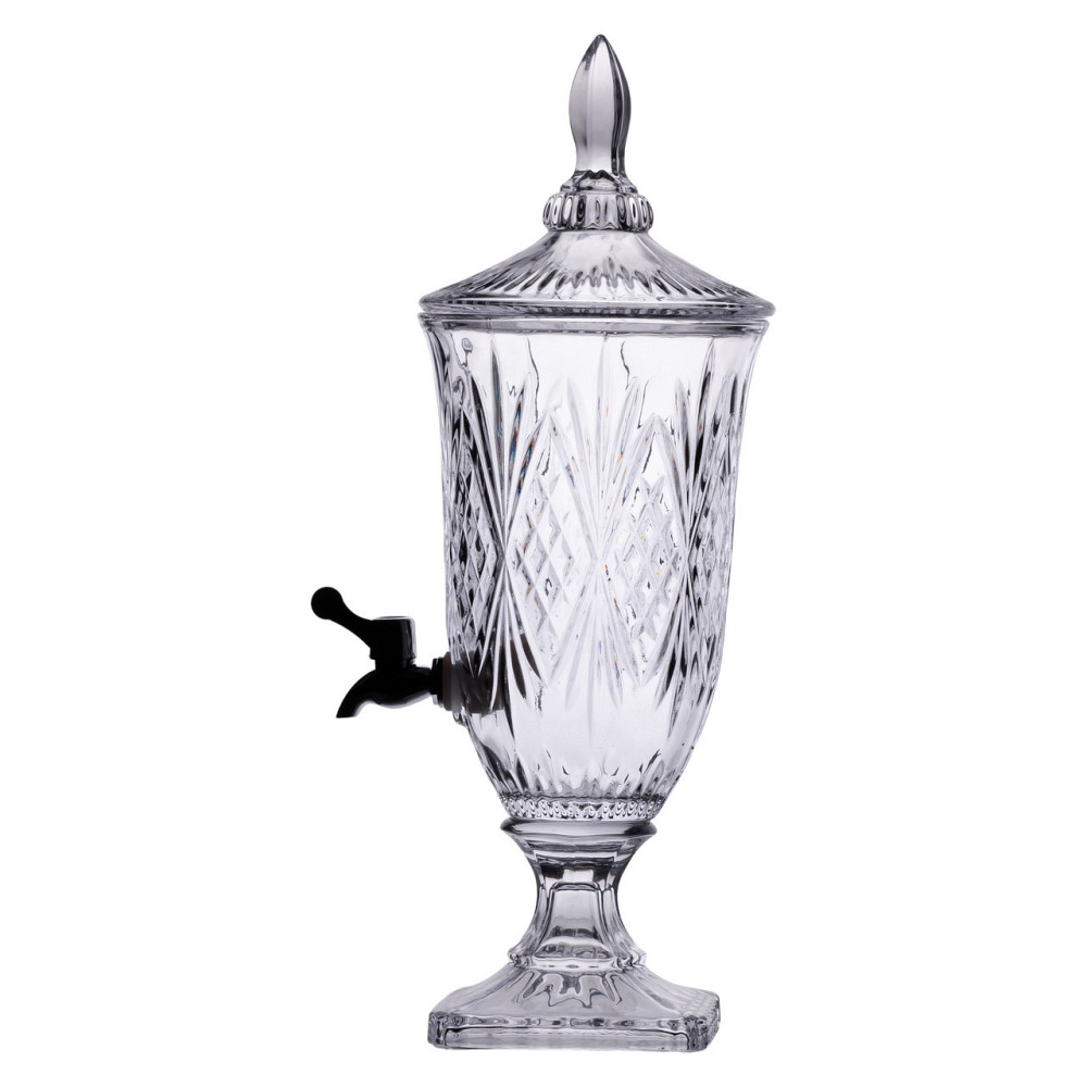 Стеклянная лимонадница с краном на ножке, 2 л Киев - изображение 8