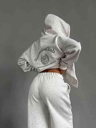 Женский спортивный оверсайз костюм тройка трехнить пенье (турецкий) Одесса