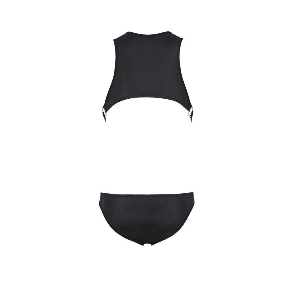 Чоловіче шкіряне боді Passion 056 ADAM XXL/XXXL Black, заклепки Sex Aura Київ - фото 6