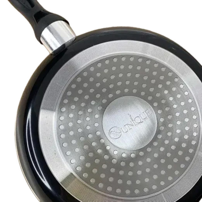 Сковорода UNIQUE UN-5133 20 см с антипригарным покрытием, гранит тёмный, подходит для всех плит Одесса - изображение 4