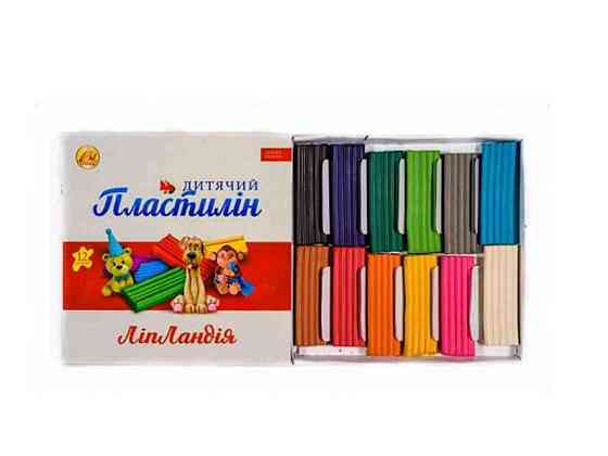 Пластилін 12 кольорів х 240г ТМ ТЕТРАДА Solmir Київ