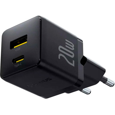 Зарядний пристрій Baseus Palm Fast Charger C+U 20W black (P10111608113-00) Вінниця - фото 2