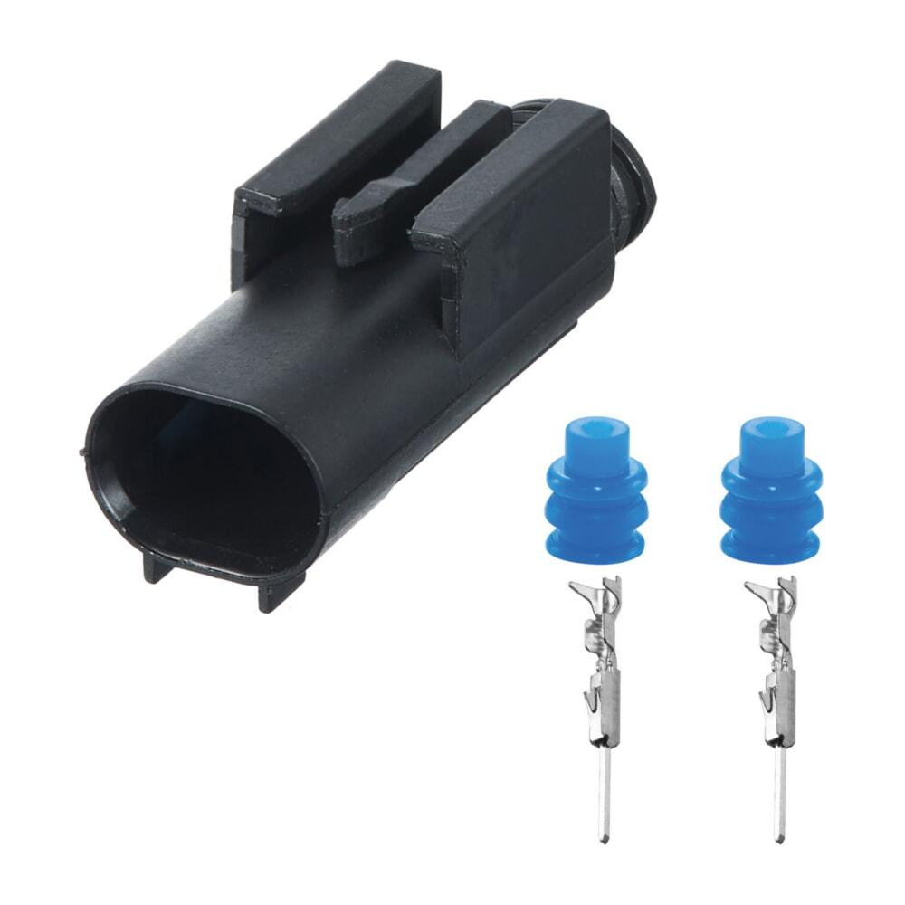 Роз'єм конектор 2-кон., Датчик Температури, Детали Подсветки, 1-967570-3, 1-968733-6, A2105404781, BMW, Land Rover Київ - фото 1